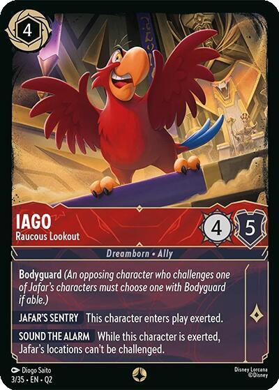 Iago - Raucous Lookout - 3/35 [Illumineer's Quest: Palace Heist] [Non-Foil]