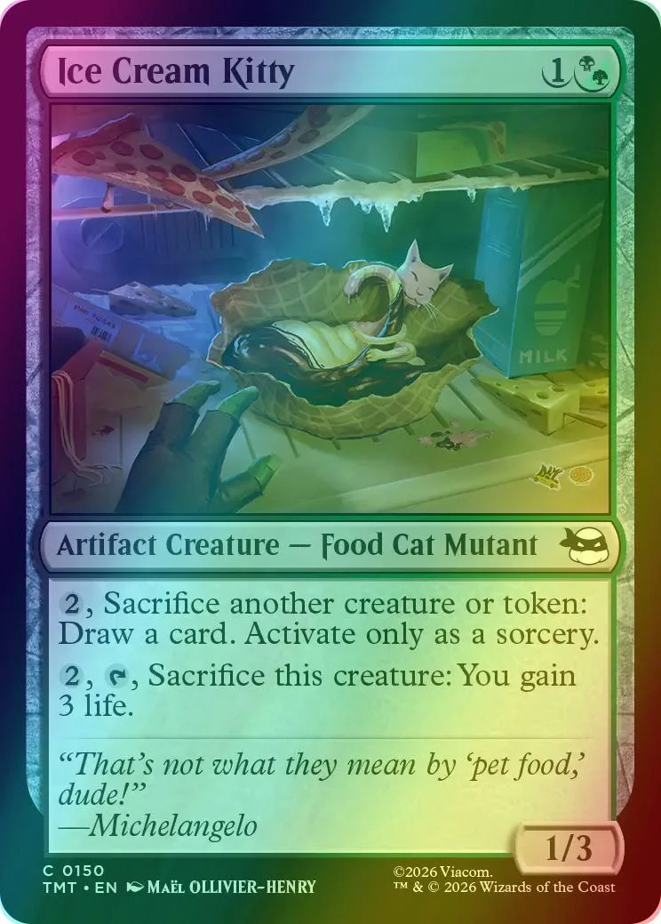 Ice Cream Kitty [150] [Teenage Mutant Ninja Turtles] [Foil]