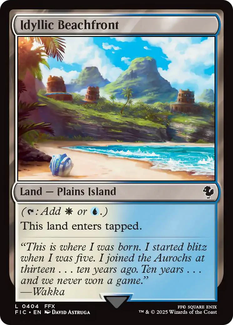 Idyllic Beachfront [404] [FINAL FANTASY: Commander] [Non-Foil]