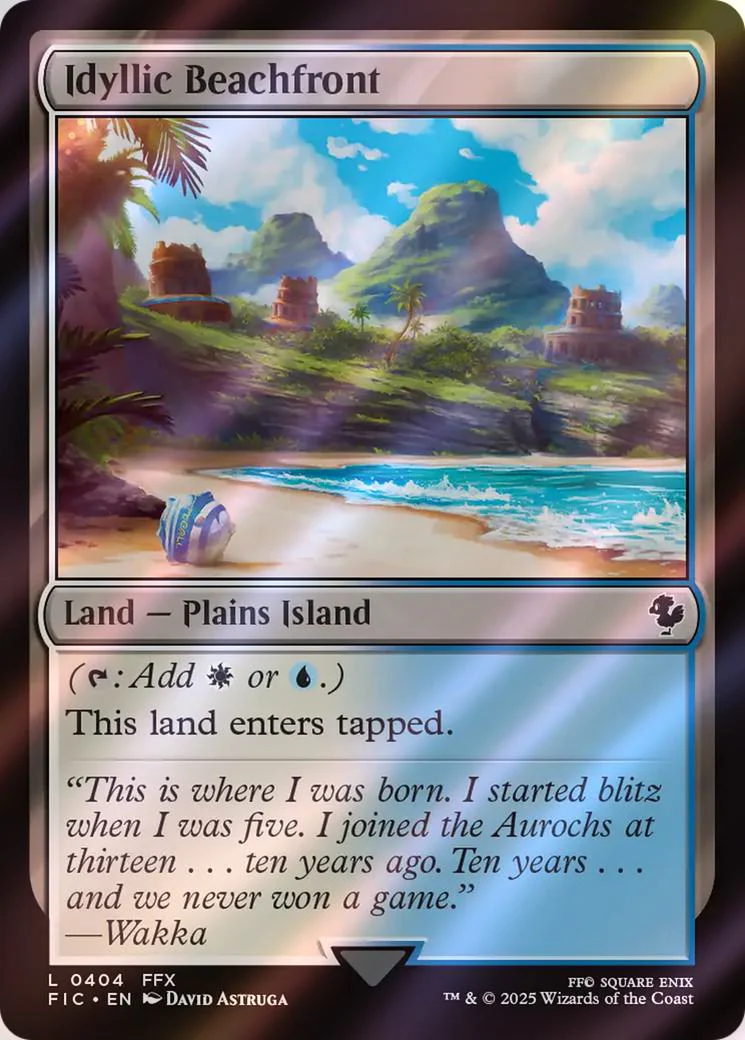 Idyllic Beachfront [404] [FINAL FANTASY: Commander] [Surge Foil]