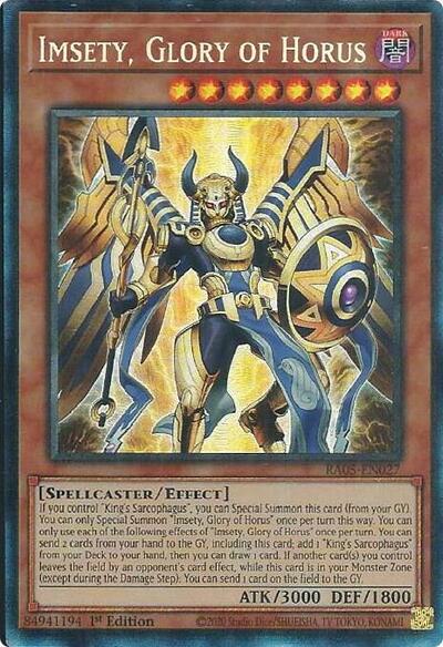 Imsety, Glory of Horus - RA05-EN027 - Collector's Rare - 1st Edition