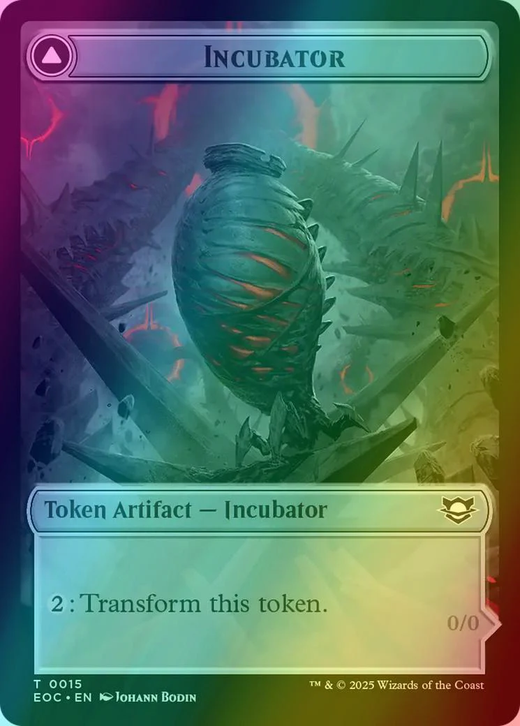 Incubator Token (15a) // Phyrexian Token (15b) [Edge of Eternities: Commander: Tokens] [Foil]