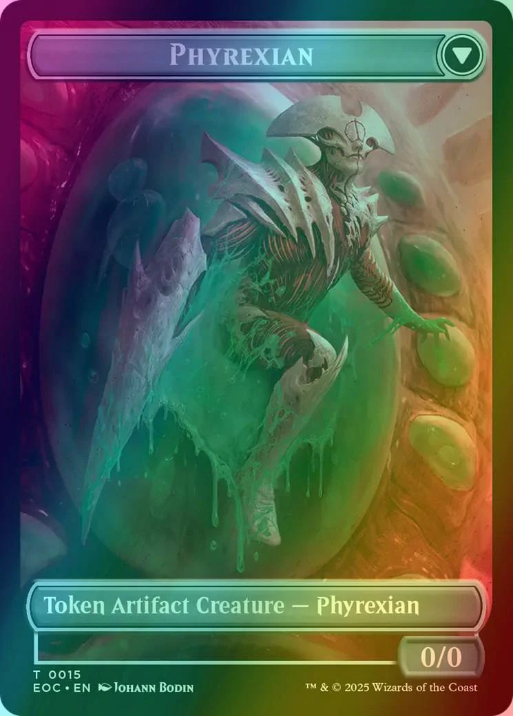 Incubator Token (15a) // Phyrexian Token (15b) [Edge of Eternities: Commander: Tokens] [Foil] - Image 2