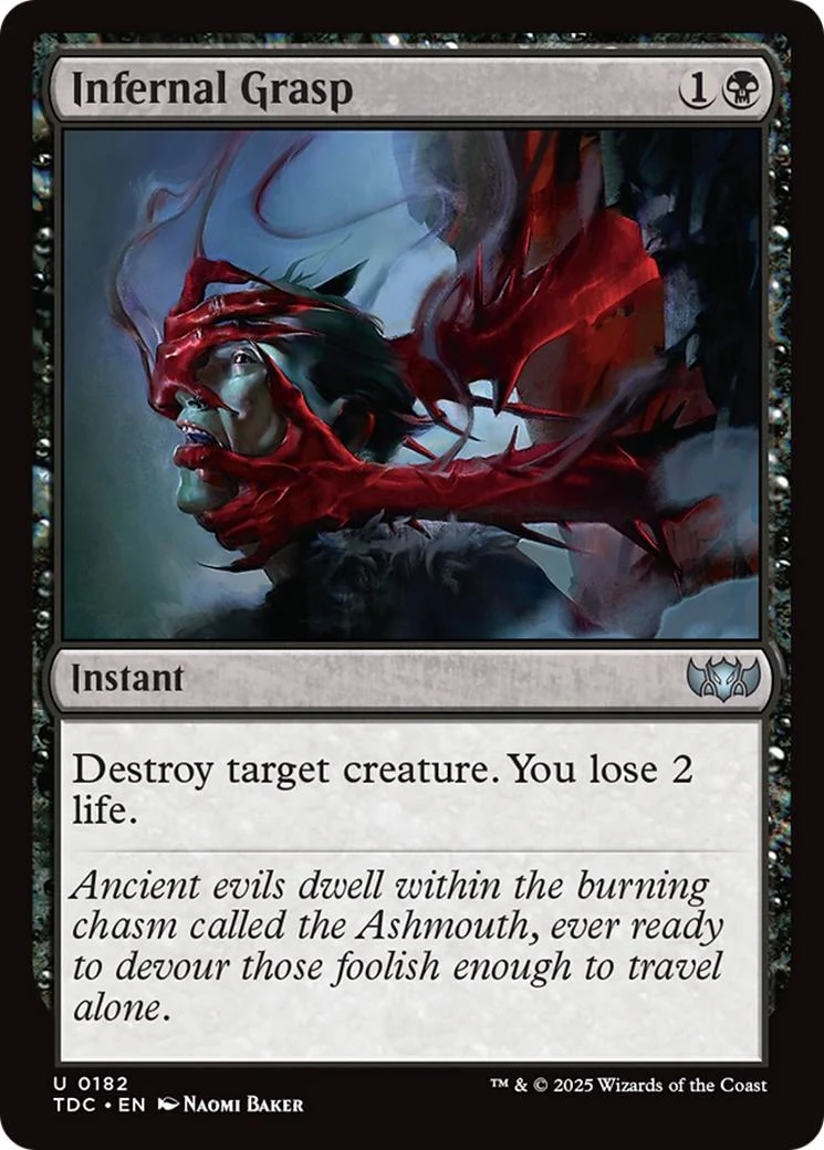 Infernal Grasp [182] [Tarkir: Dragonstorm: Commander] [Non-Foil]