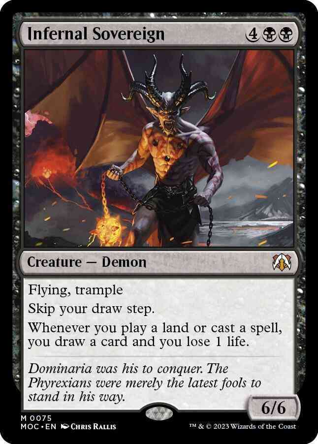 Infernal Sovereign [75] [March of the Machine: Commander] [Non-Foil]