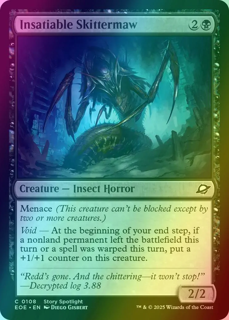 Insatiable Skittermaw [108] [Edge of Eternities] [Foil]