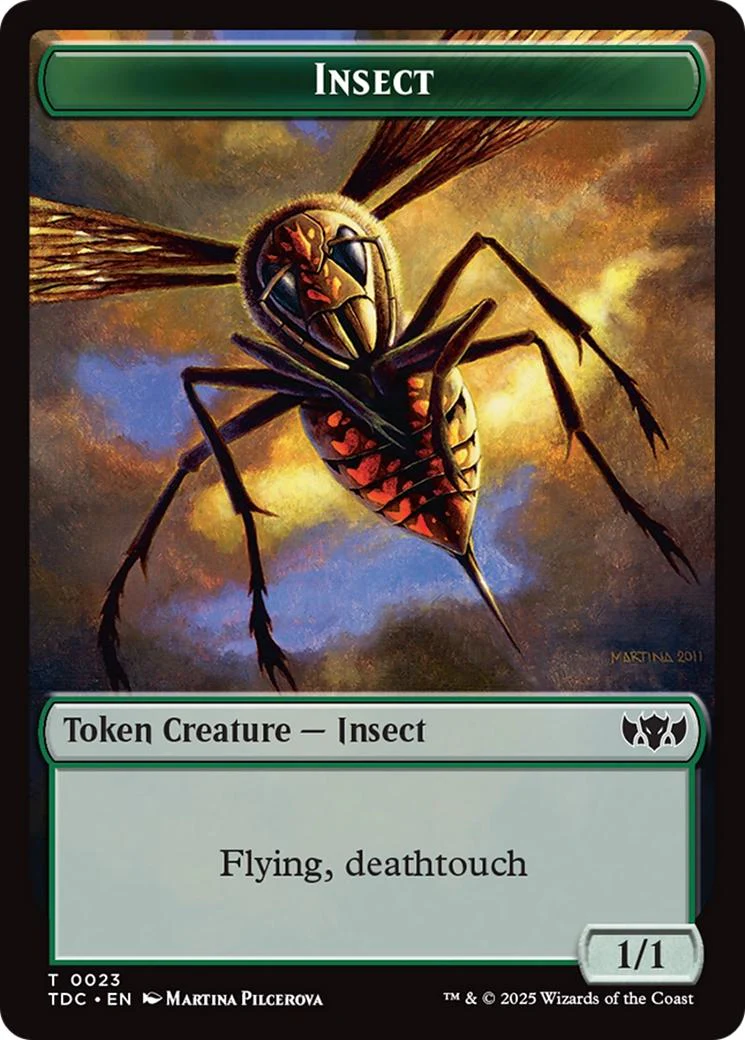Inkling Token (28) // Insect Token (23) [Tarkir: Dragonstorm: Commander: Tokens] [Non-Foil] - Image 2