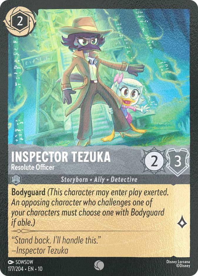 Inspector Tezuka - Resolute Officer - 177/204 [Whispers in the Well] [Cold Foil]