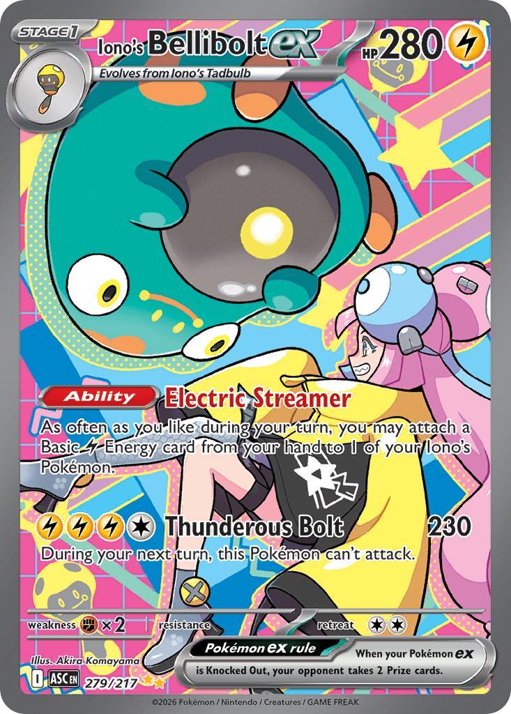 Iono's Bellibolt ex - 279/217 - Special Illustration Rare [me025-279] [Ultra]