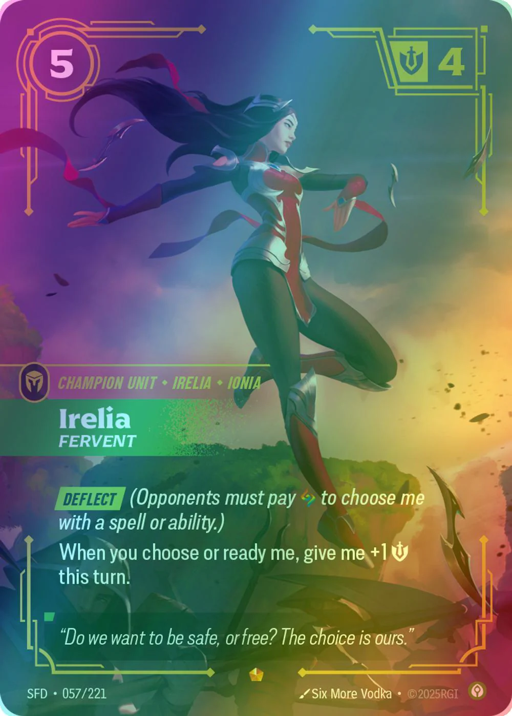 Irelia - Fervent - 057/221 [Spiritforged] [Foil]