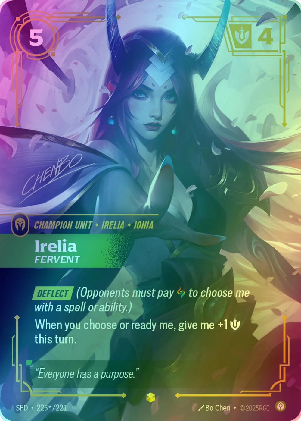 Irelia - Fervent (Signature) - 225*/221 [Spiritforged] [Foil]