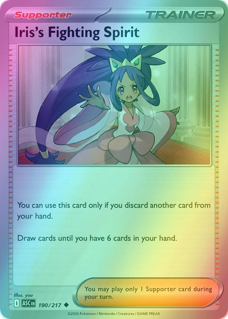 Iris's Fighting Spirit - 190/217 - Uncommon [me025-190] [Reverse Holo]