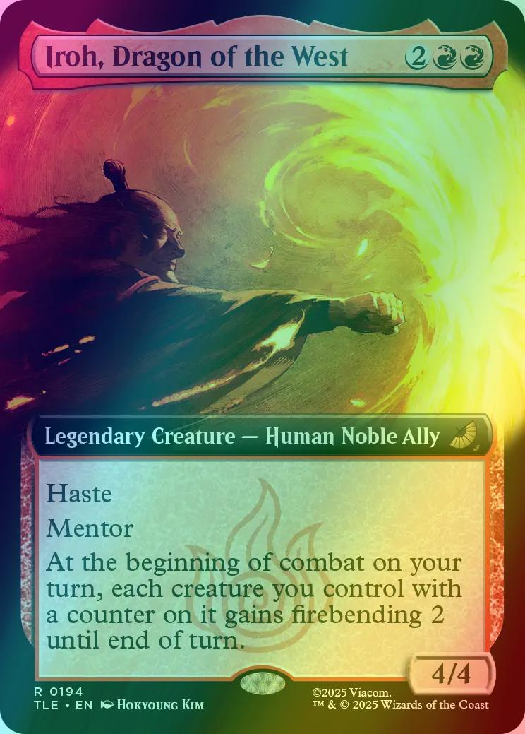 Iroh, Dragon of the West [194] [Extended Art] [Avatar: The Last Airbender Eternal] [Foil]