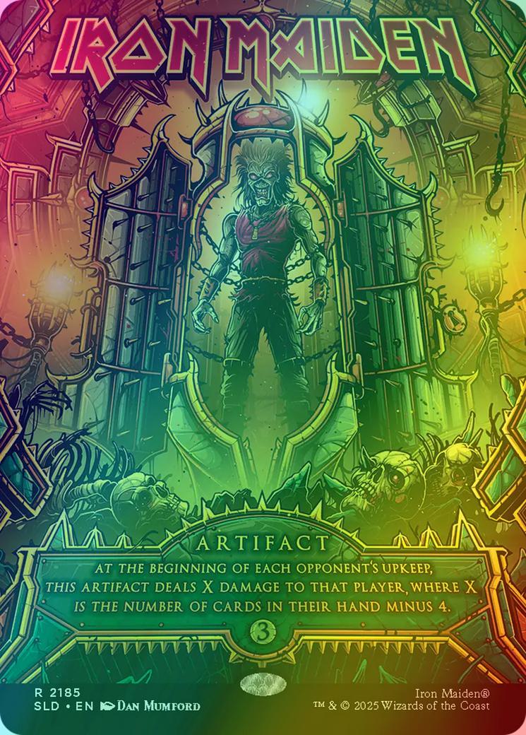Iron Maiden [2185] [Borderless] [Iron Maiden: Eddie Unchained] [Secret Lair Drop] [Rainbow Foil]