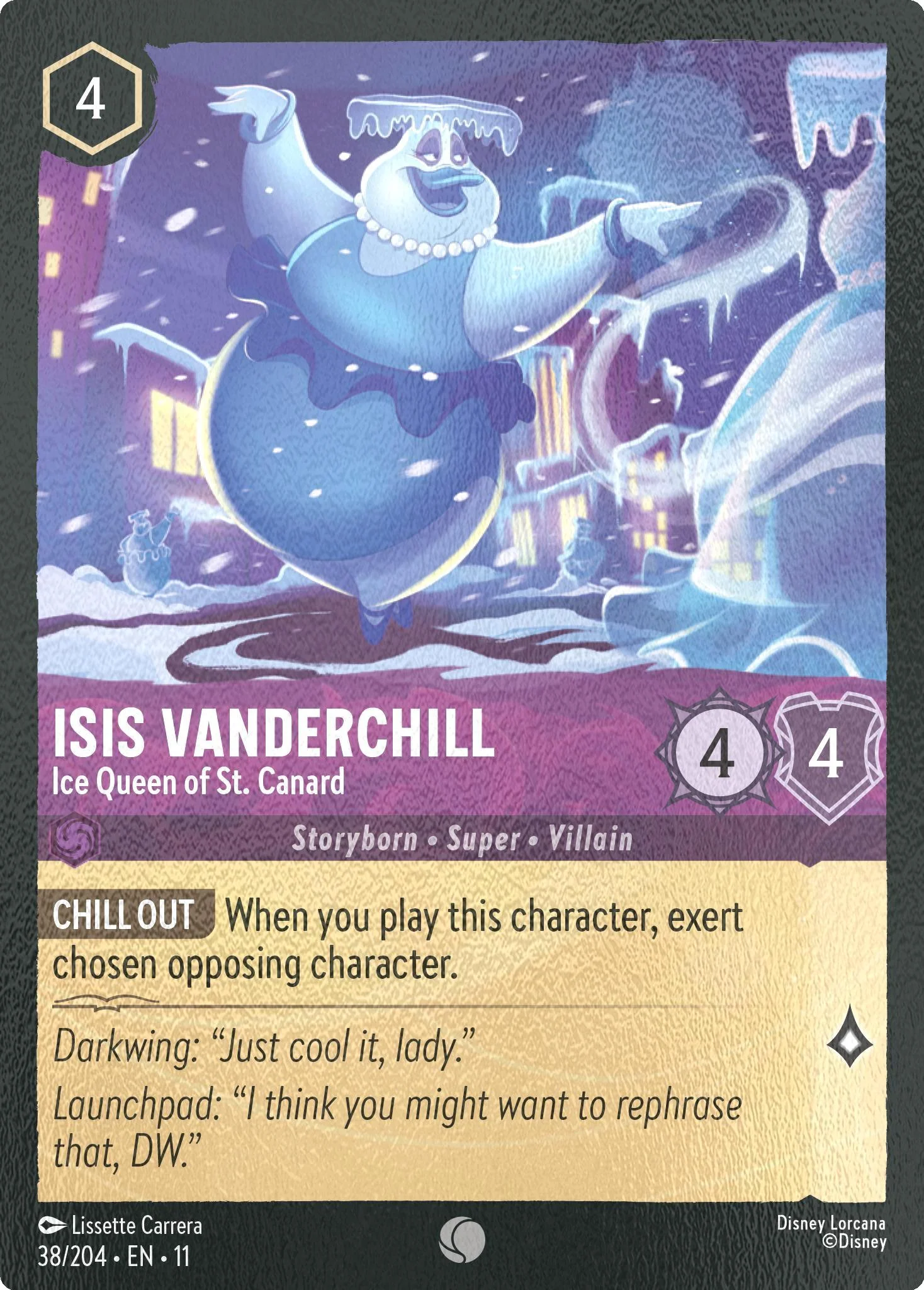 Isis Vanderchill - Ice Queen of St. Canard - 38/204 [Winterspell] [Cold Foil]