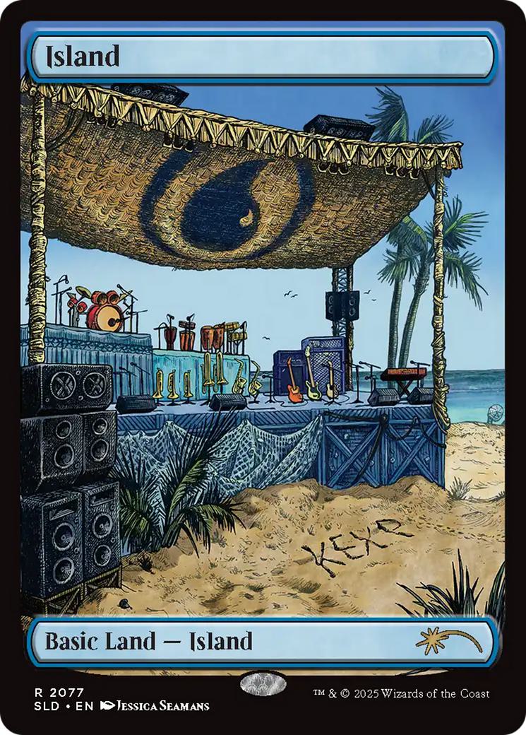 Island [2077] [Full Art] [KEXP: Music Matters] [Secret Lair Drop] [Non-Foil]