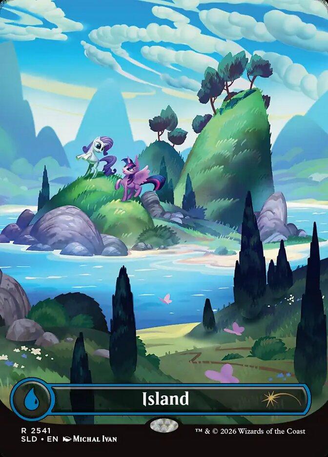 Island [2541] [Borderless] [Lands of Equestria] [Secret Lair Drop] [Non-Foil]