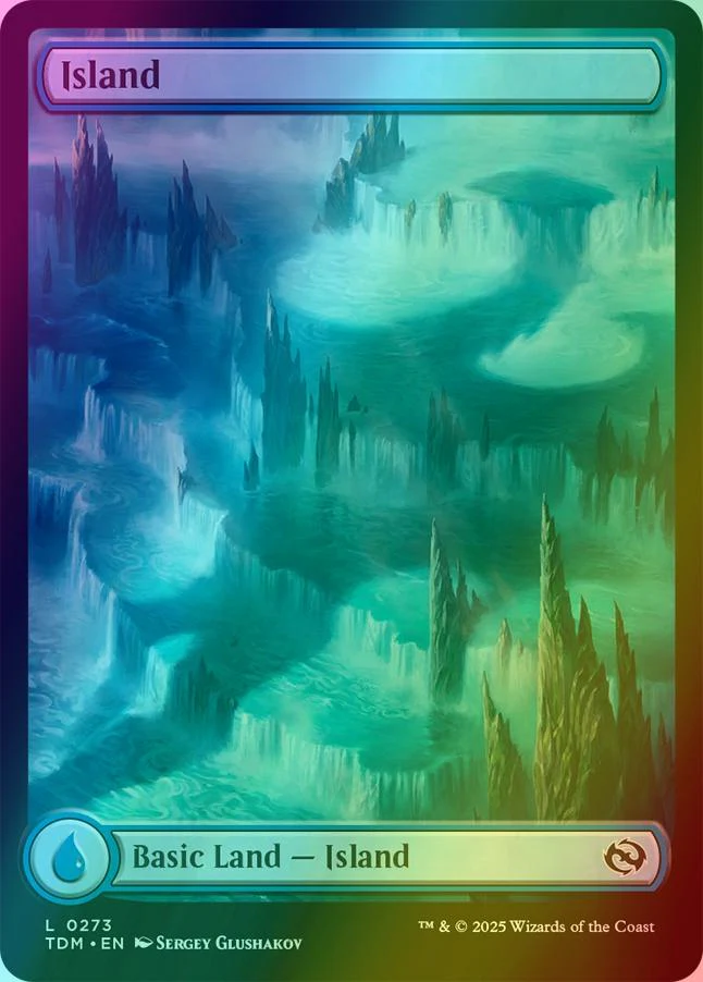 Island [273] [Full Art] [Dragon's Presence] [Tarkir: Dragonstorm] [Foil]
