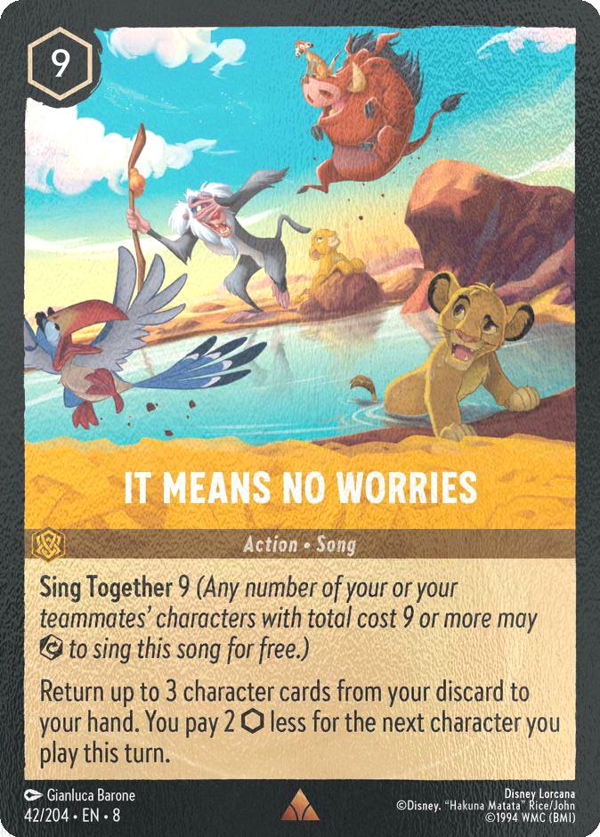 It Means No Worries - 42/204 [Reign of Jafar] [Cold Foil]