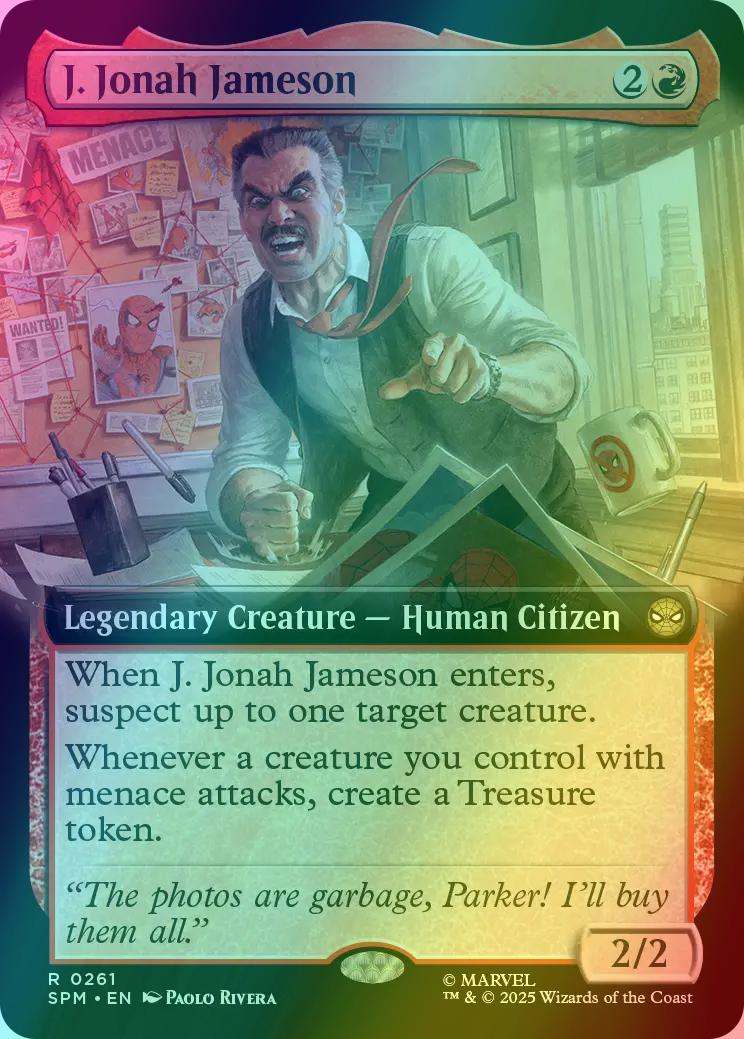 J. Jonah Jameson [261] [Extended Art] [Marvel's Spider-Man] [Foil]