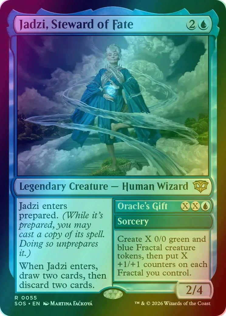 Jadzi, Steward of Fate // Oracle's Gift [55] [Secrets of Strixhaven] [Foil]