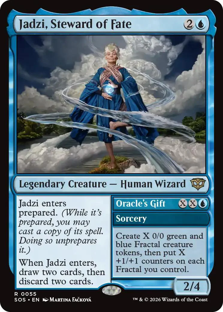 Jadzi, Steward of Fate // Oracle's Gift [55] [Secrets of Strixhaven] [Non-Foil]
