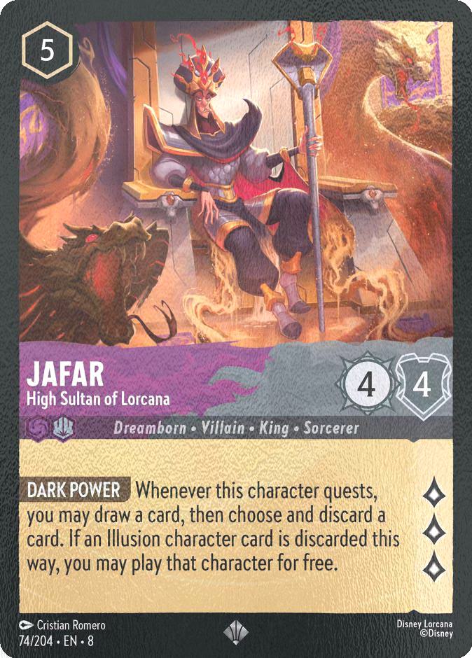 Jafar - High Sultan of Lorcana - 74/204 [Reign of Jafar] [Cold Foil]