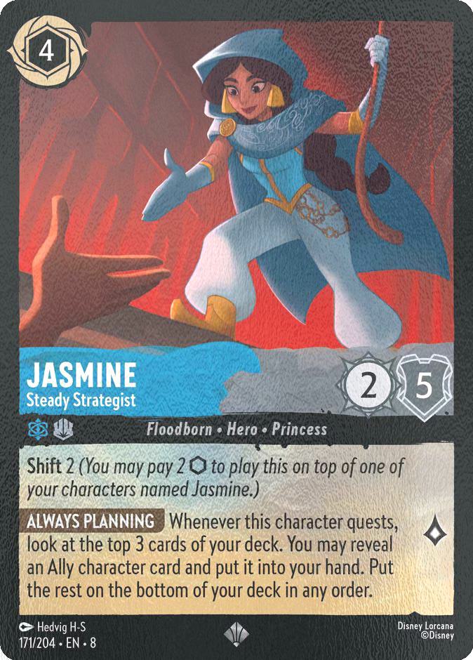Jasmine - Steady Strategist - 171/204 [Reign of Jafar] [Cold Foil]