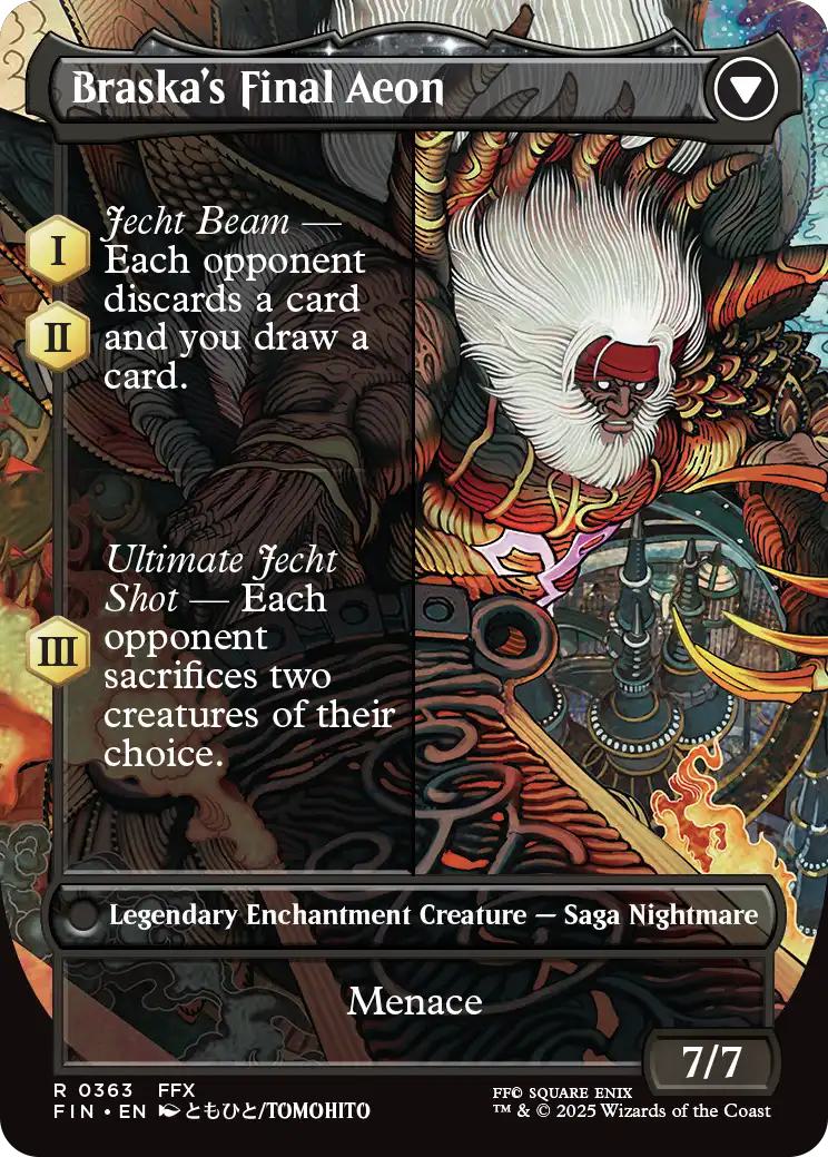 Jecht, Reluctant Guardian // Braska's Final Aeon [363] [Borderless] [FINAL FANTASY] [Non-Foil] - Image 2