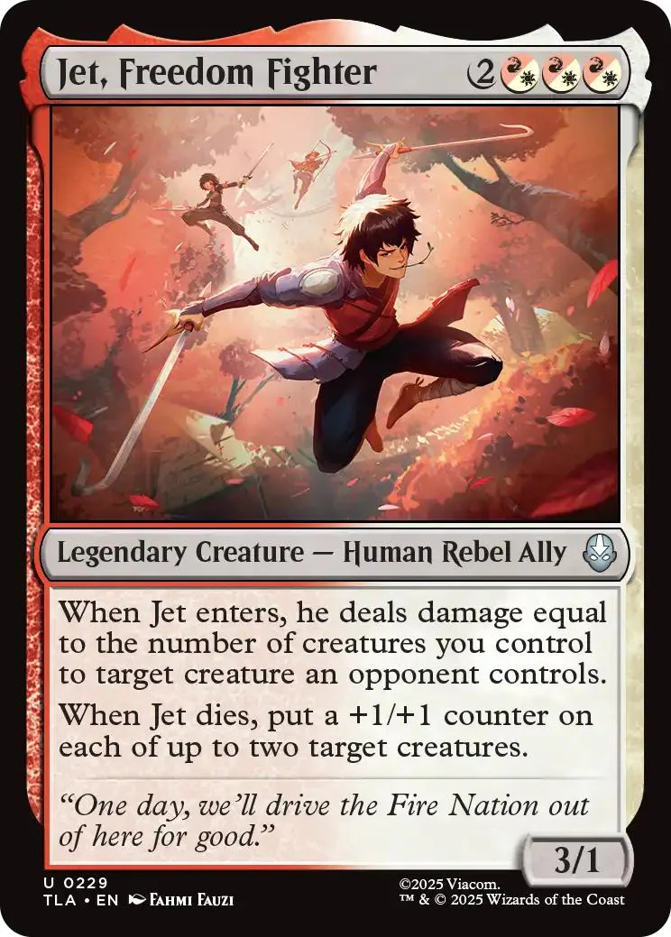 Jet, Freedom Fighter [229] [Avatar: The Last Airbender] [Non-Foil]