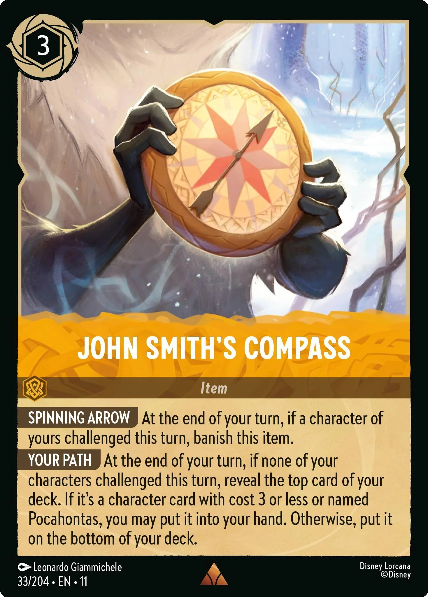 John Smith's Compass - 33/204 [Winterspell] [Non-Foil]