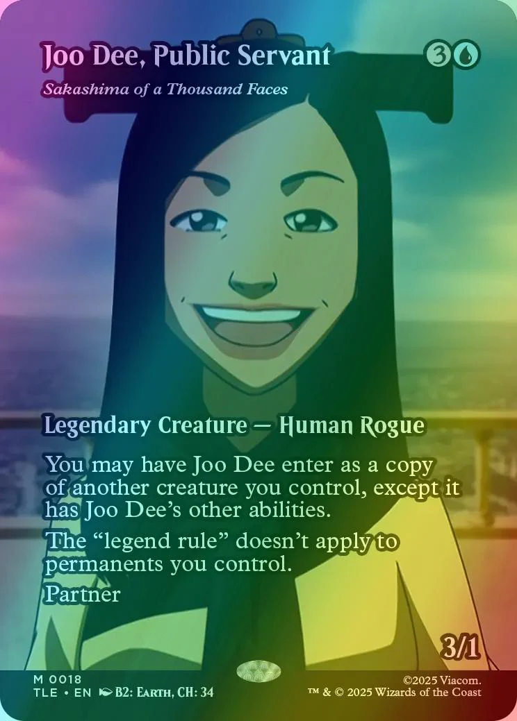 Joo Dee, Public Servant - Sakashima of a Thousand Faces [18] [Borderless] [Source Material] [Avatar: The Last Airbender Eternal] [Foil]