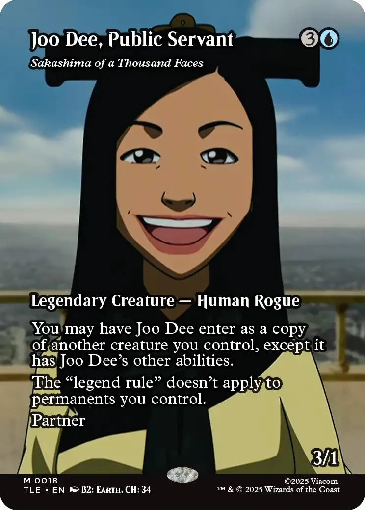 Joo Dee, Public Servant - Sakashima of a Thousand Faces [18] [Borderless] [Source Material] [Avatar: The Last Airbender Eternal] [Non-Foil]