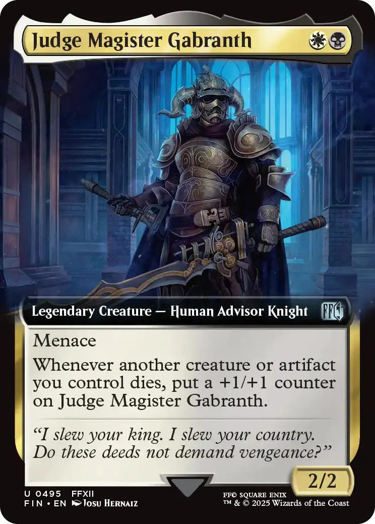Judge Magister Gabranth [495] [Extended Art] [FINAL FANTASY] [Non-Foil]
