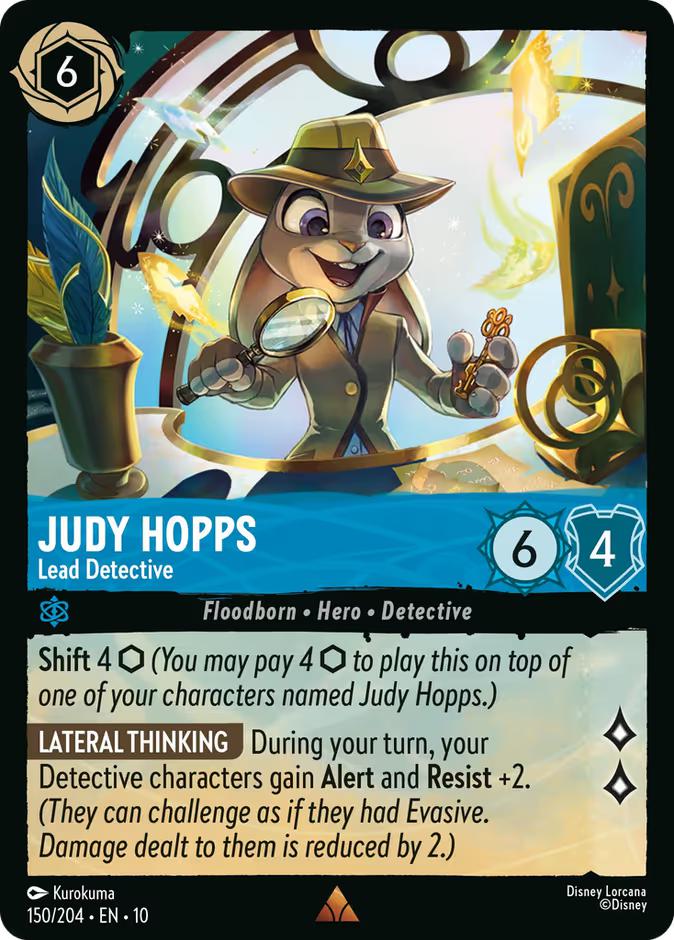 Judy Hopps - Lead Detective - 150/204 [Whispers in the Well] [Non-Foil]