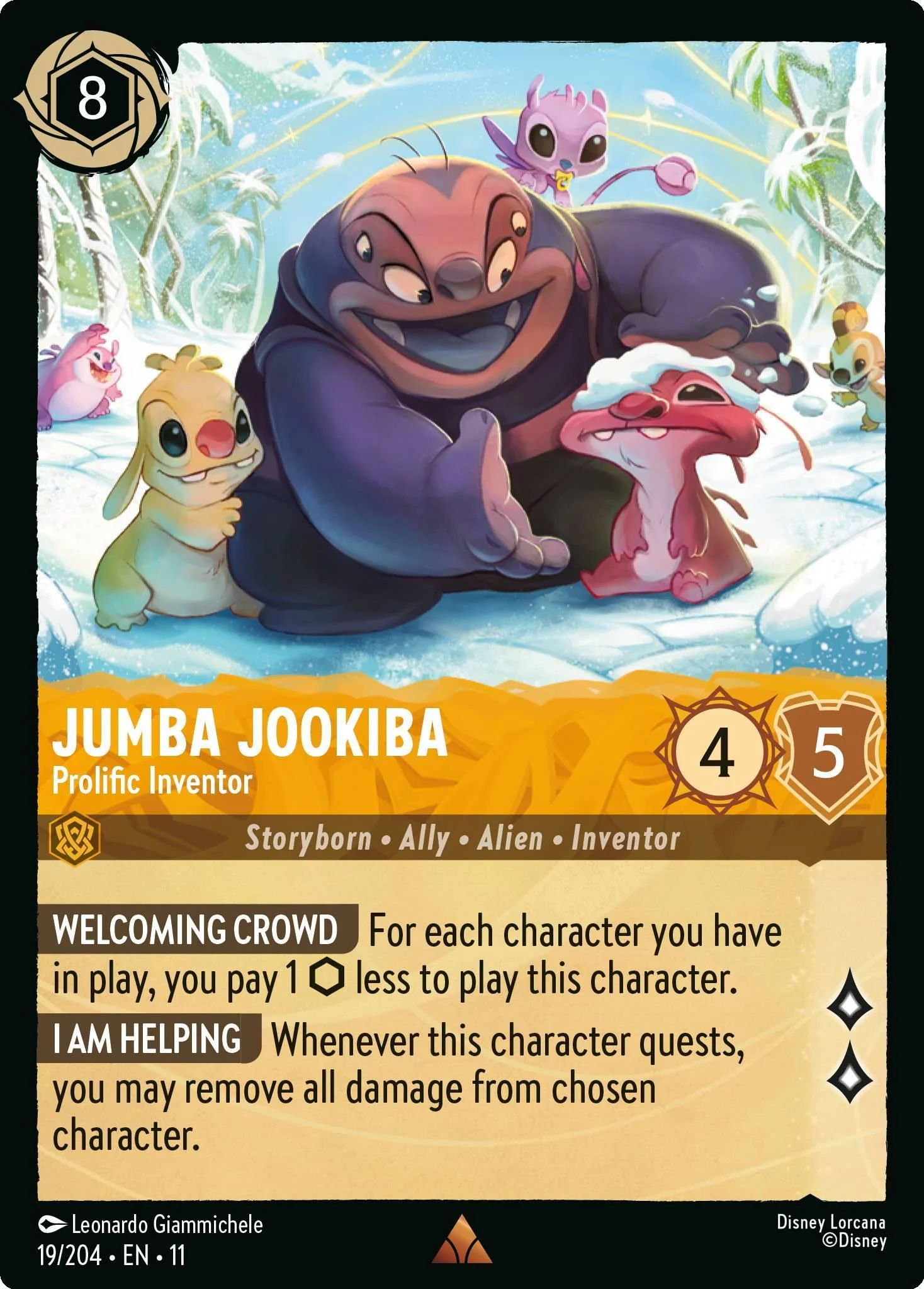 Jumba Jookiba - Prolific Inventor - 19/204 [Winterspell] [Non-Foil]