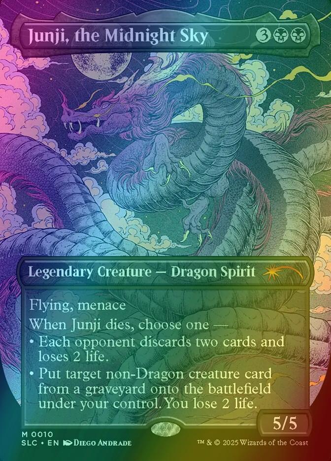 Junji, the Midnight Sky [0010] [Borderless] [Encyclopedia of Magic] [Secret Lair Countdown] [Foil]