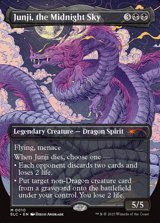 Junji, the Midnight Sky [0010] [Borderless] [Encyclopedia of Magic] [Secret Lair Countdown] [Non-Foil]
