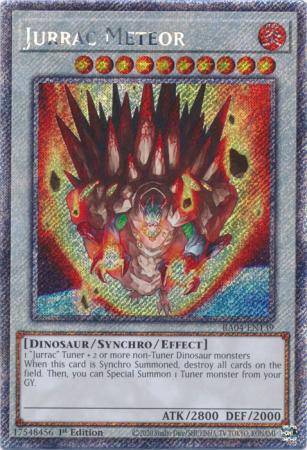 Jurrac Meteor - RA04-EN139 - Platinum Secret Rare - 1st Edition