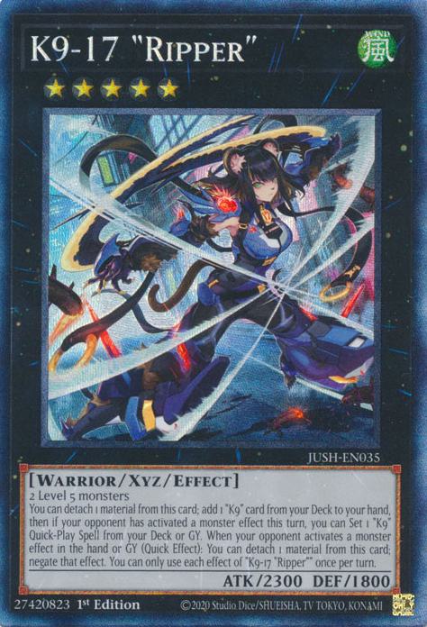 K9-17 "Ripper" - JUSH-EN035 - Collector's Rare - 1st Edition