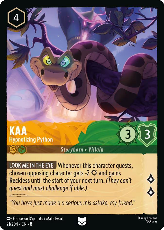 Kaa - Hypnotizing Python - 21/204 [Reign of Jafar] [Non-Foil]