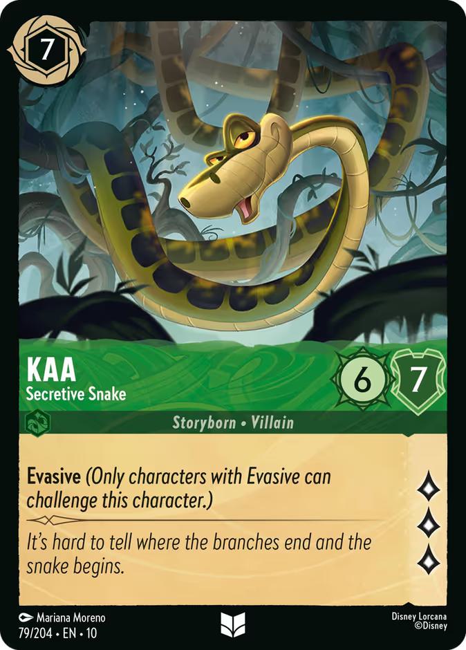 Kaa - Secretive Snake - 79/204 [Whispers in the Well] [Non-Foil]