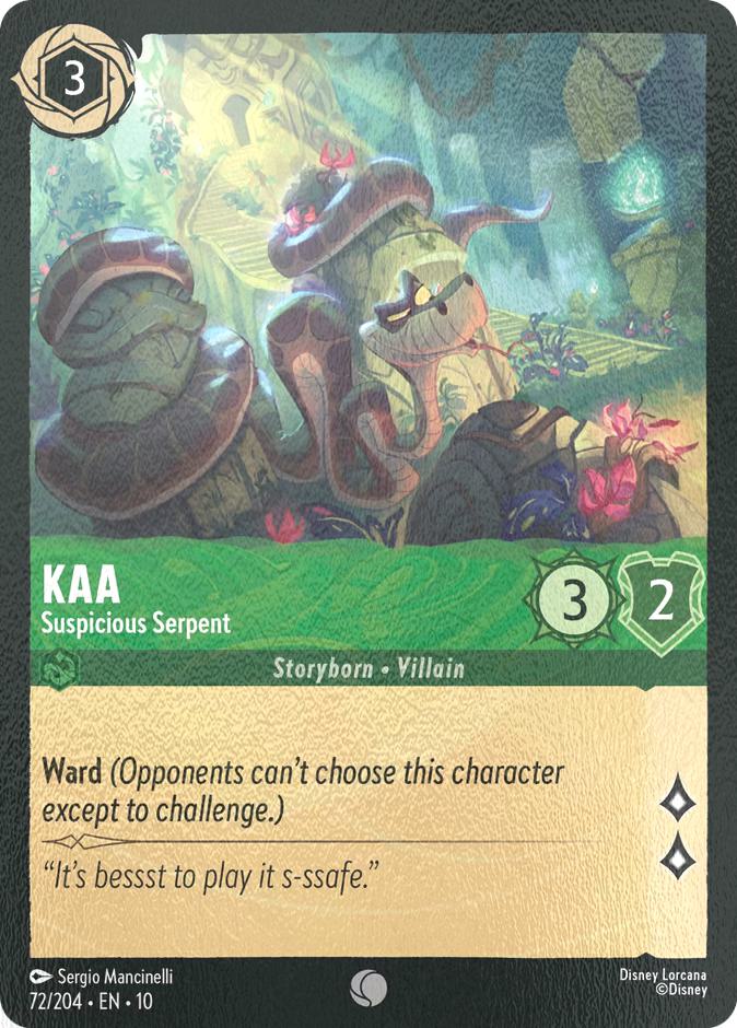 Kaa - Suspicious Serpent - 72/204 [Whispers in the Well] [Cold Foil]