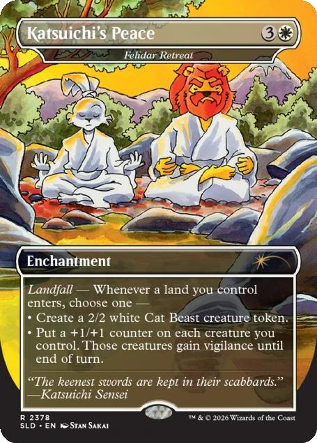 Katsuichi’s Peace - Felidar Retreat [2378] [Borderless] [Stan Sakai] [Secret Lair Drop] [Non-Foil]