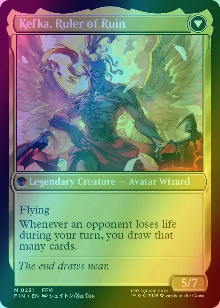 Kefka, Court Mage // Kefka, Ruler of Ruin [231] [FINAL FANTASY] [Foil] - Image 2