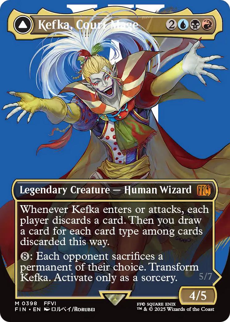 Kefka, Court Mage // Kefka, Ruler of Ruin [398] [Borderless] [Character] [FINAL FANTASY] [Non-Foil]