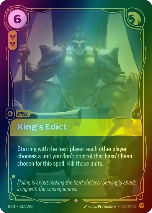 King's Edict - 237/298 [Origins] [Foil]