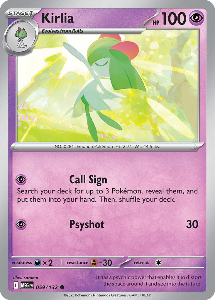 Kirlia - 059/132 - Common [me01-059] [Non-Holo]