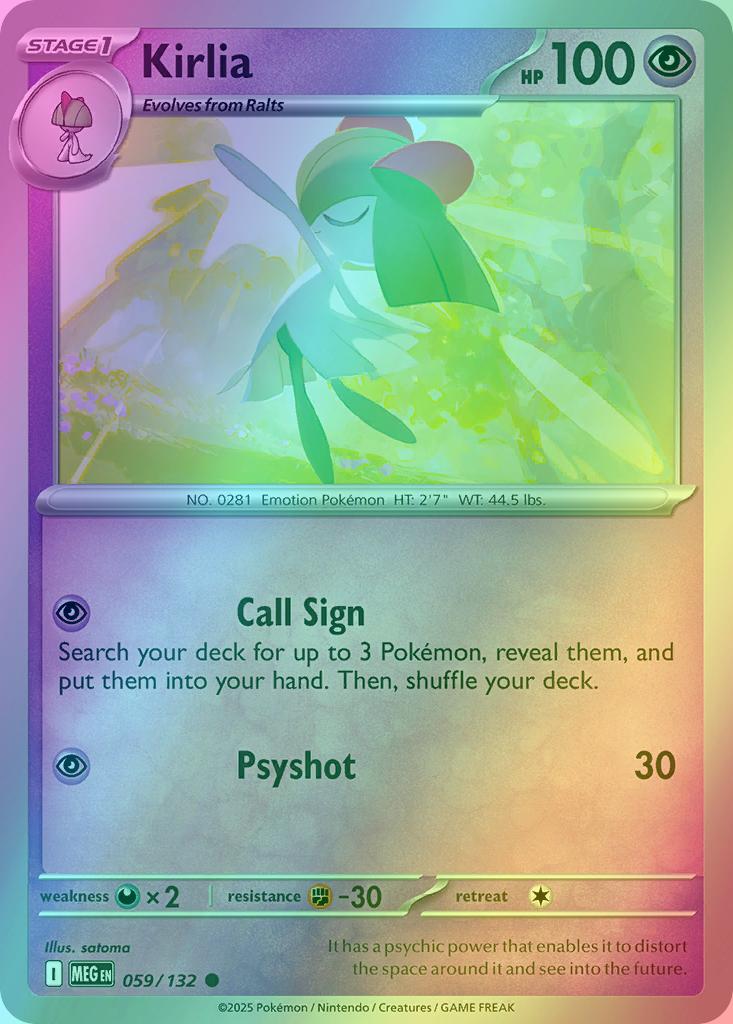 Kirlia - 059/132 - Common [me01-059] [Reverse Holo]