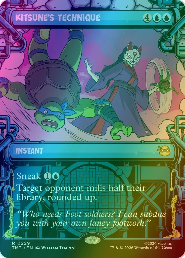 Kitsune's Technique [229] [Sewer Frame] [Teenage Mutant Ninja Turtles] [Foil]